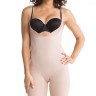 Комбинезон "открытый бюст" Spanx 2325 в бежевом цвете, вид спереди