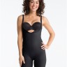 Комбинезон "открытый бюст" Spanx 2325 в черном цвете, вид спереди